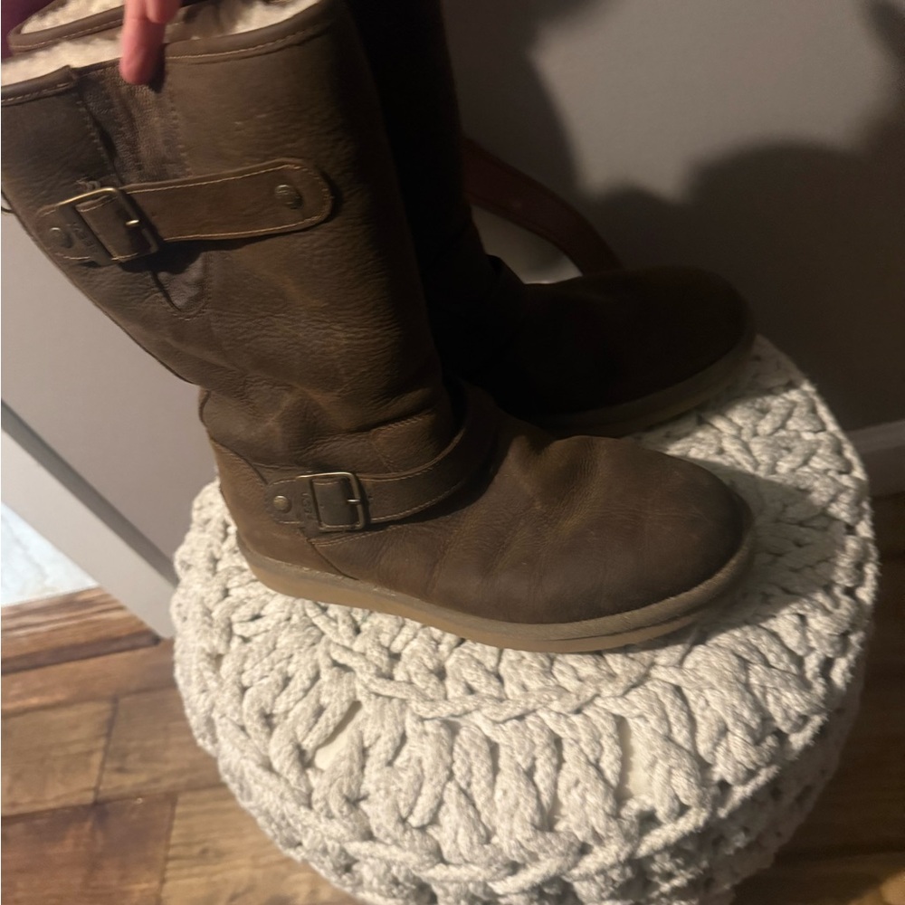 UGG Brown Leather Boots